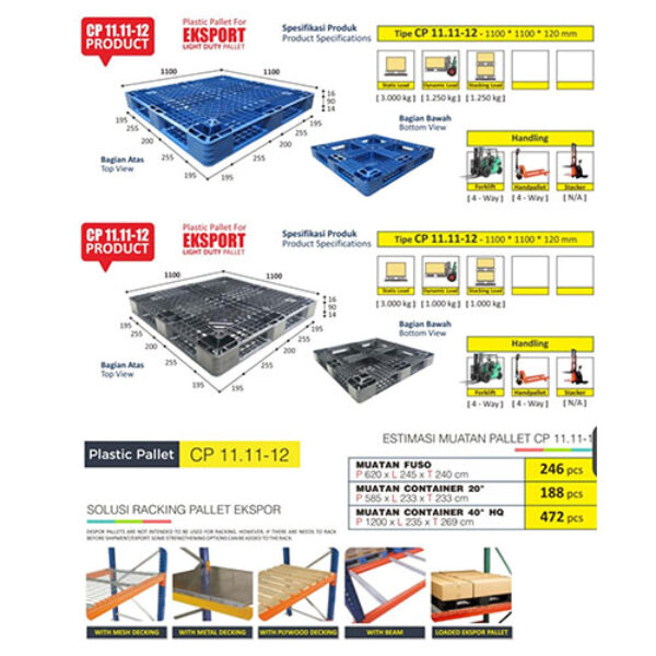 Plastic Pallet CP 11.11-12