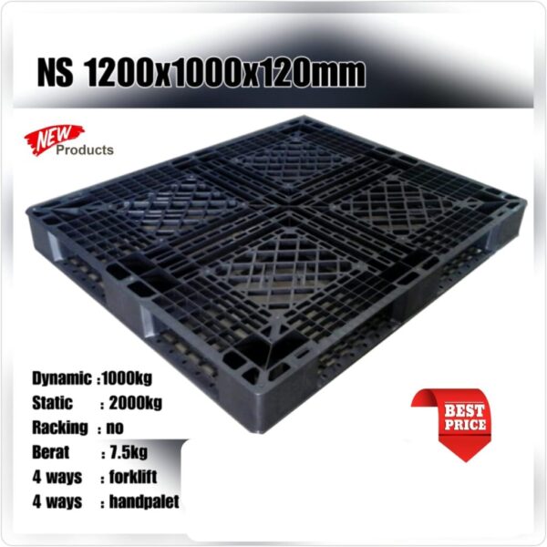 Plastic Pallet NS 1200X1000X120mm